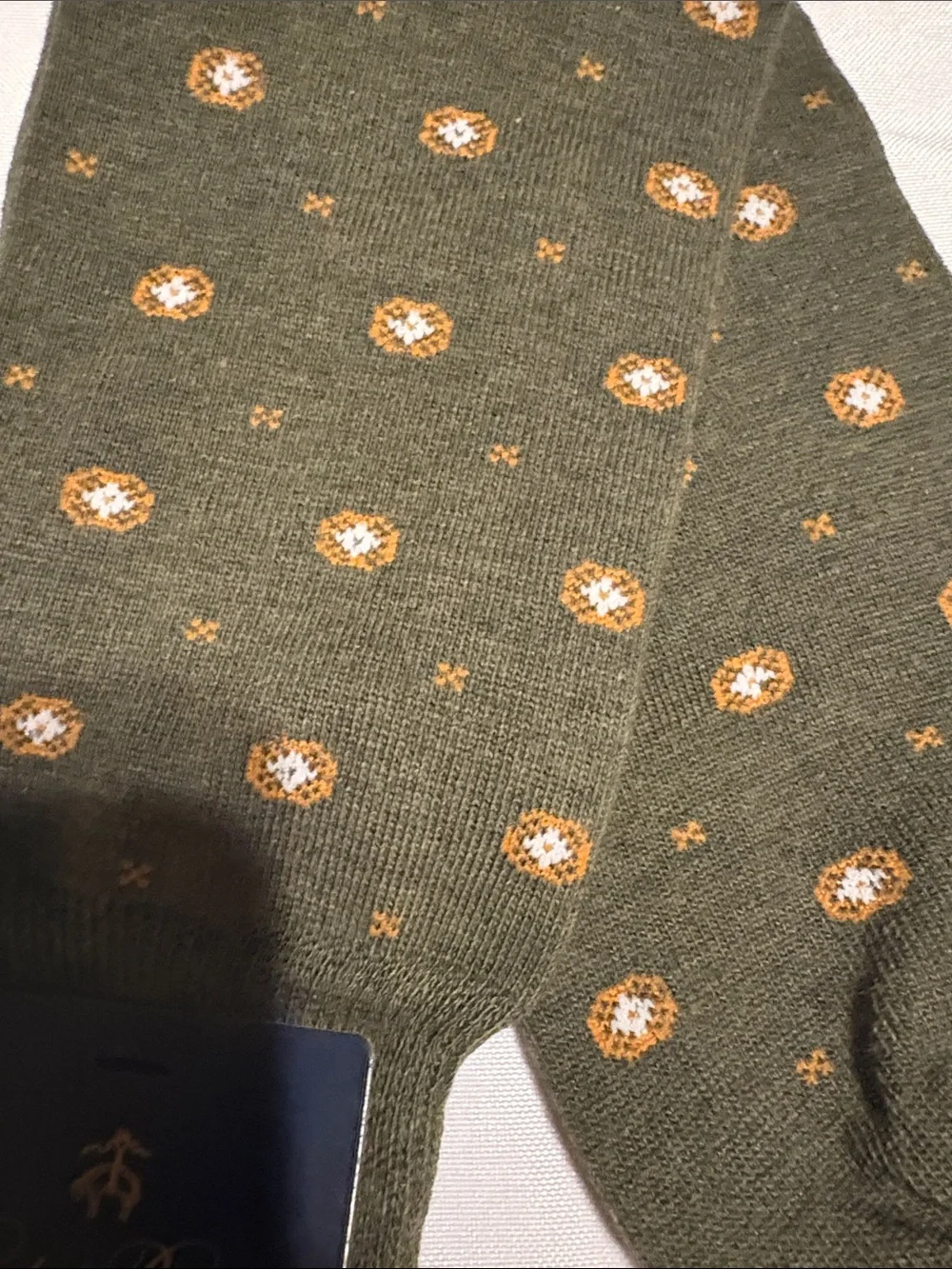 Brooks Brothers Men's Dress Socks Olive Green Made in Italy One Size